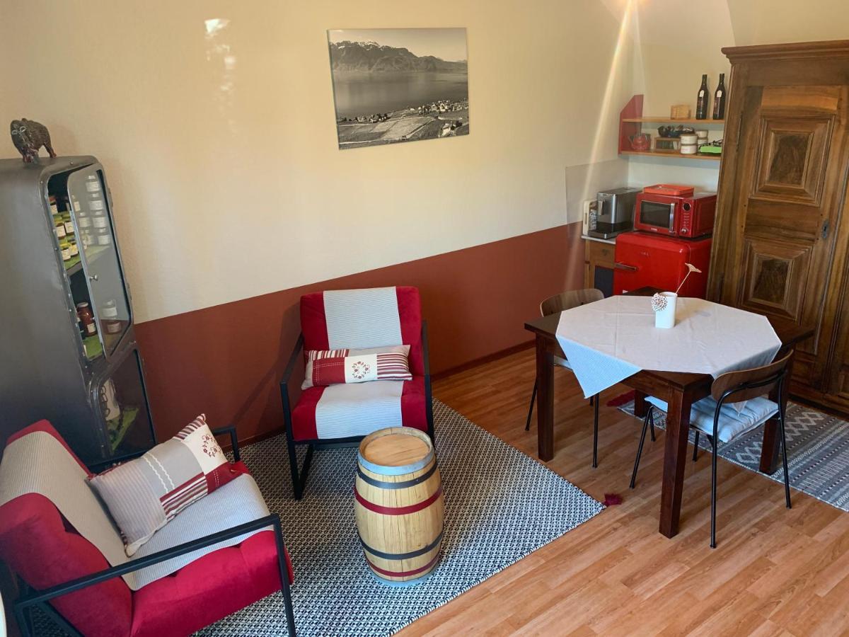 La Gremillette Gourmande Lavaux Appartement Rivaz Buitenkant foto