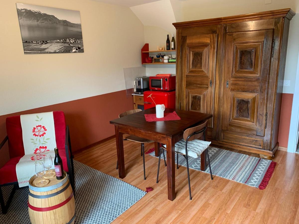 La Gremillette Gourmande Lavaux Appartement Rivaz Buitenkant foto